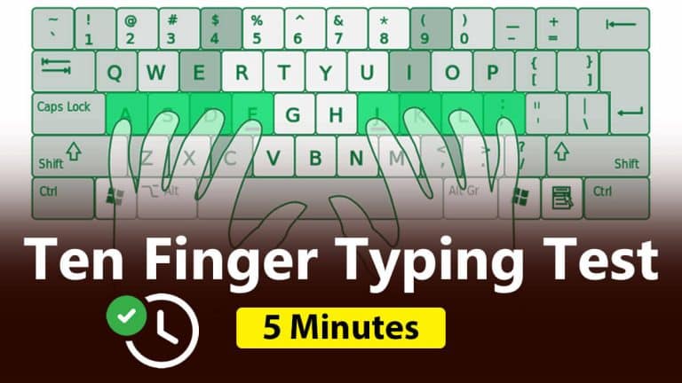 Ten Finger Typing Test 5 Minutes 768x432 